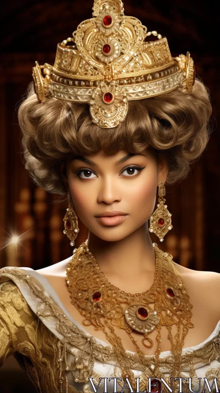 Beyoncé Evanel: A Portrait of Regal Elegance AI Image