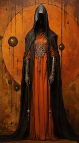 Dark Fantasy Art: Lords, Warriors, and Halloween Spirits AI Image