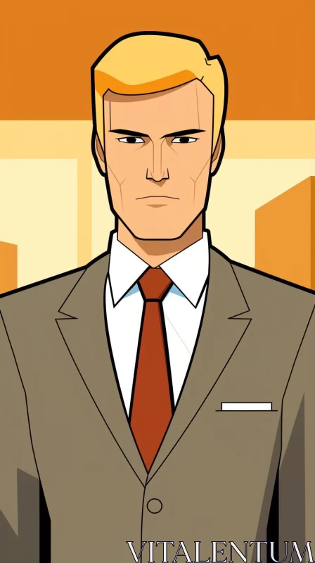 Modern Urban Archer Portraiture in Comic Book Style AI Image