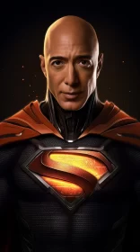 Superman Reimagined: A Bold, Intense Celebrity Portrait AI Image