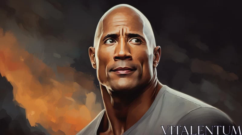 AI ART Animated Wallpaper of The Rock in Tonalist Style