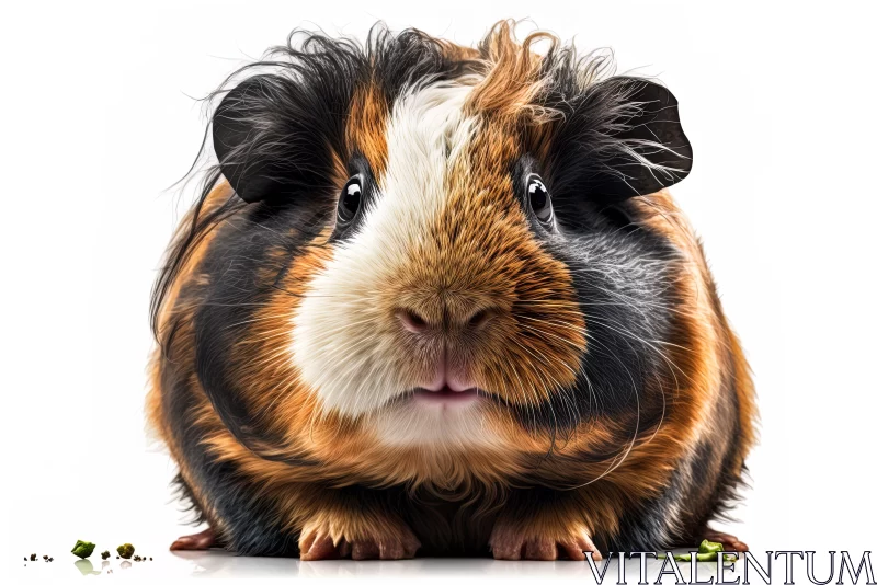Contrast-Focused Guinea Pig Portrait - Avocadopunk Style AI Image