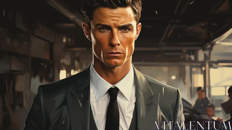 Marvel Inspired Digital Art - Man in Suit AI Image