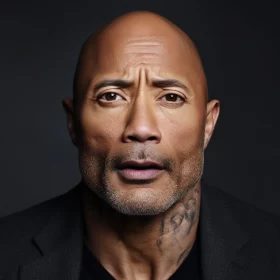 Captivating Portrait of The Rock - A Glimpse into His World