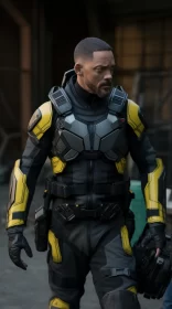 Will Smith in Unique Armored Suit - Warmcore Craftsmanship AI Image