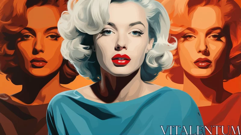 AI ART Marilyn Monroe Paintings Collection: Stylized Portraits and Cinematic Montages
