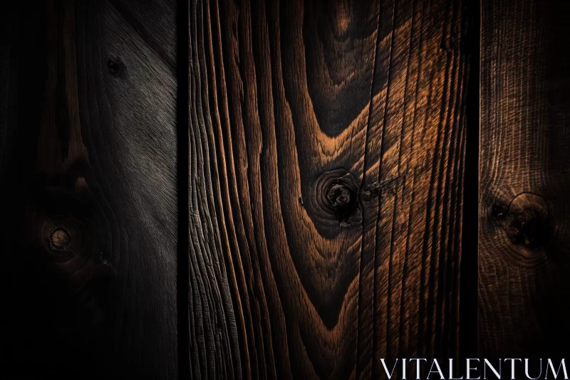Dark Wooden Wall with Eye-Catching Composition AI Image