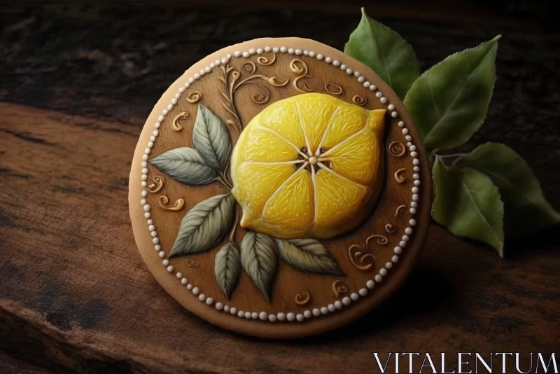 Exquisite Lemon Sugar Cookie: A Blend of Traditional Craftsmanship and Modern Art AI Image