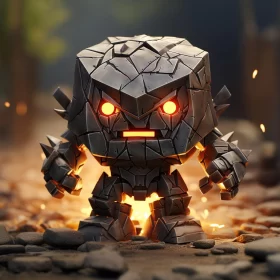 Cartoonish Robot Character in Android Game