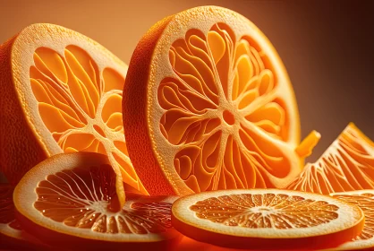 Monochromatic Orange Slices: A Bold and Graceful Composition