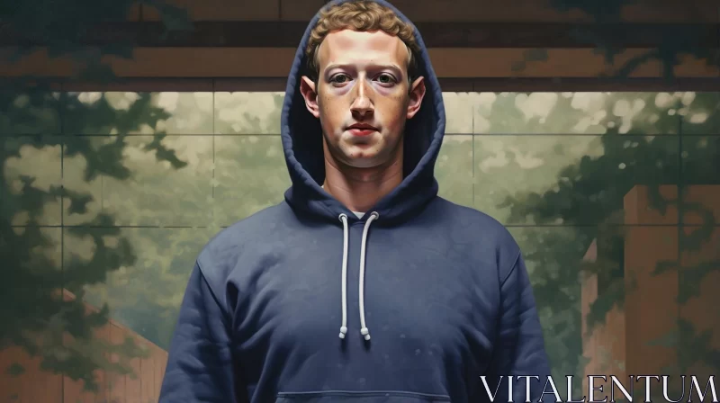 AI ART Mark Zuckerberg's Portrait: A Social Commentary in Contemporary Realism