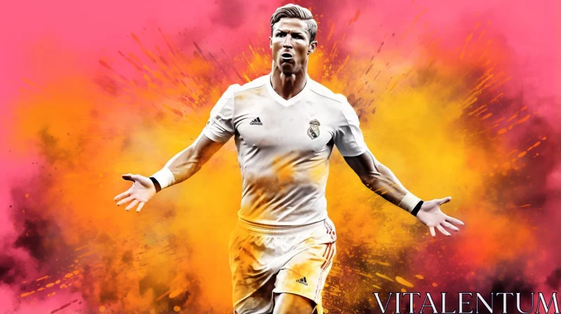 AI ART Immersive Poster - The King of Soccer Returns