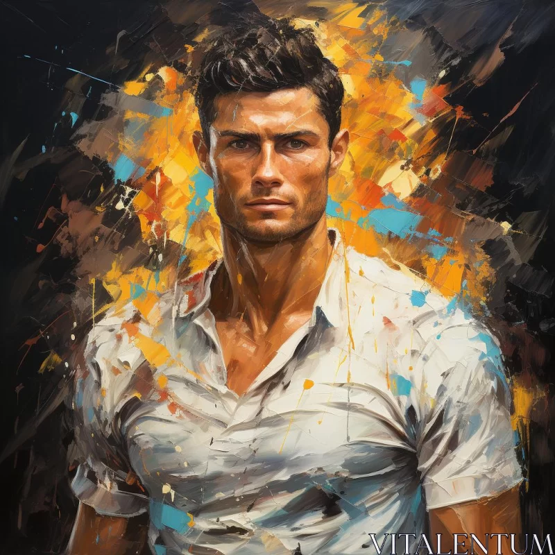 Charming Character Portraits: Man in White Shirt AI Image