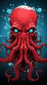 Intricate Render of Octopus Underwater AI Image