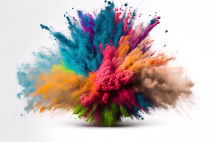 Vibrant Color Explosion in Bold Contrast - Complementary Colors AI Image