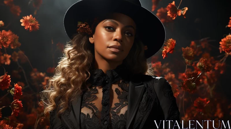 Beyoncé Dreamscape Portraiture - A Smokey Studio Portrait AI Image