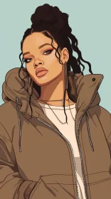 Celebrity Portraits: Detailed Illustrations of Rihanna and Kylie