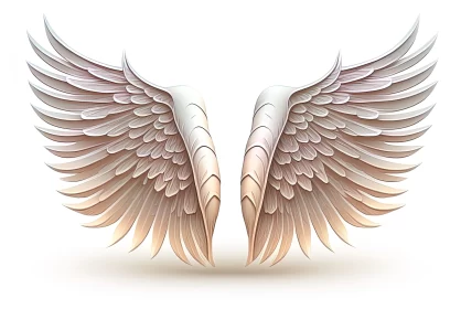 Enchanting Angel Wings Artistry: A Blend of Myth and Reality AI Image