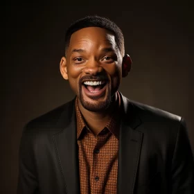 Will Smith Caricature - Playful and Elegantly Formal