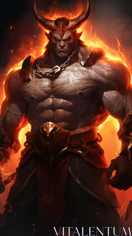 League of Legends Demon Player: A Study of Heroic Masculinity AI Image
