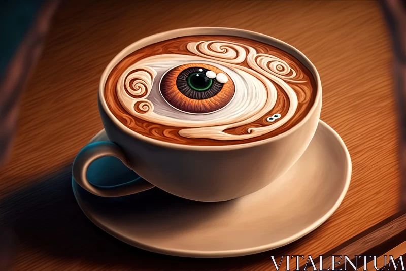 AI ART Intimate Moment: A Photorealistic Depiction of a Coffee Cup
