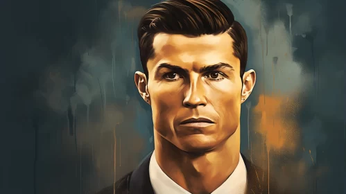 Ronaldo Portrait - Neo-Pop Iconography Meets Soccer AI Image