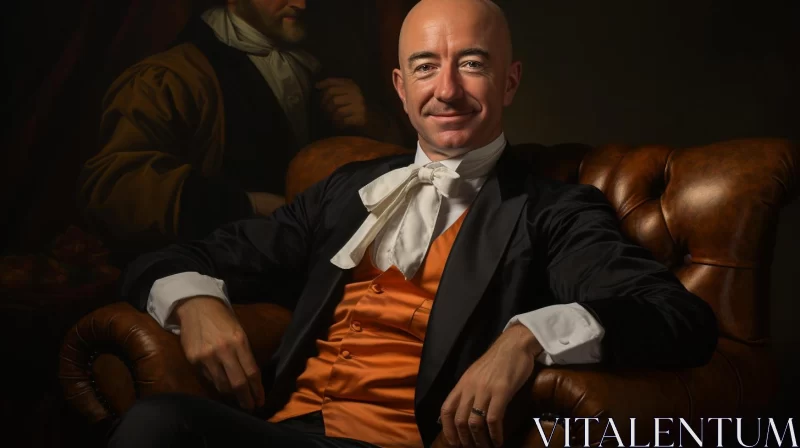 Classical Portrayal of Jeff Bezos - An Amazonian Perspective AI Image