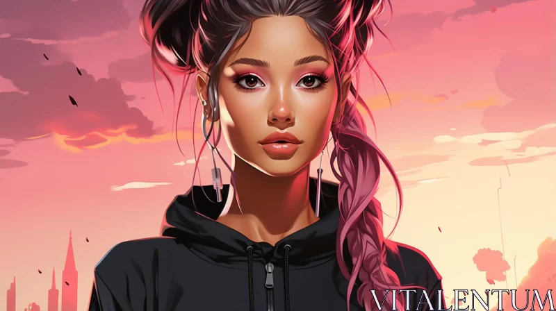 AI ART Ariana Grande: A fusion of Rap Aesthetics and Manga