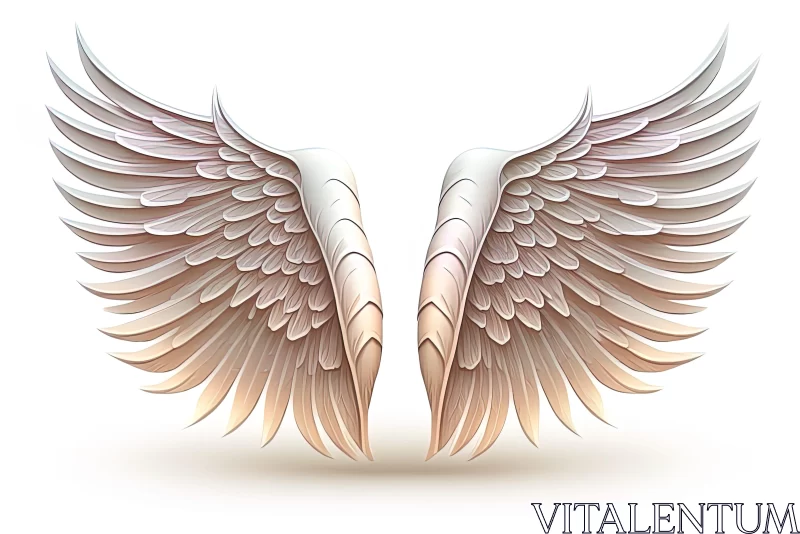 Enchanting Angel Wings Artistry: A Blend of Myth and Reality AI Image