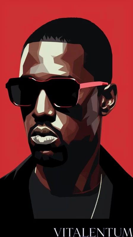 AI ART Kanye West as Black Panther: A Neo-Pop Iconography Artwork