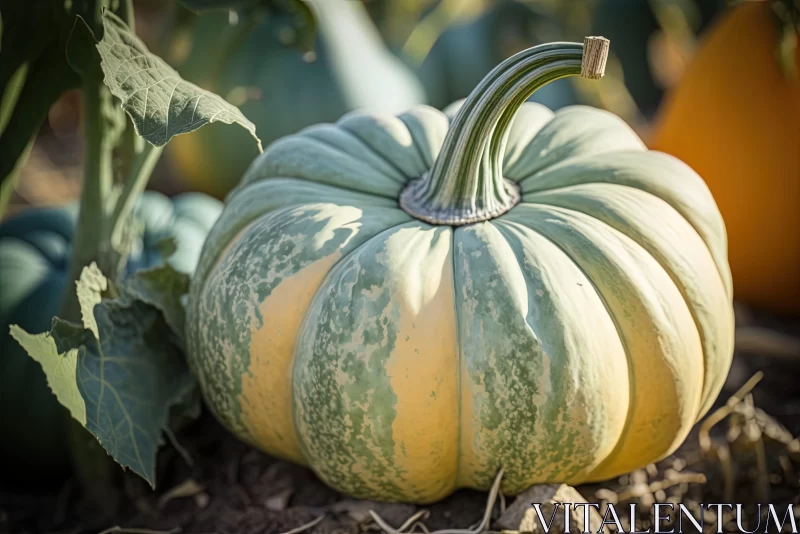 Autumn Harvest: A Field of Colorful Pumpkins AI Image
