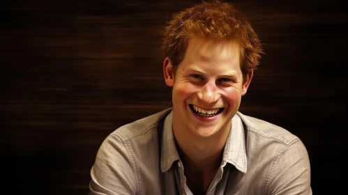 Joyful Portrait of Prince Harry - Uplifting and Optimistic