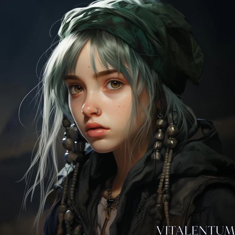 Sci-fi Realism and Post-Apocalyptic Character Art AI Image