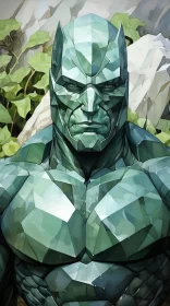 Crystal Superhero: A Marvel-Inspired Digital Artwork AI Image