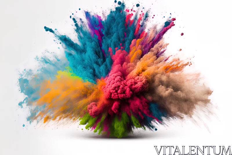 Vibrant Color Explosion in Bold Contrast - Complementary Colors AI Image