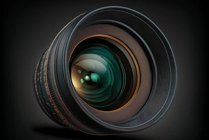 Captivating Image of Camera Lens - Photorealistic Fantasy