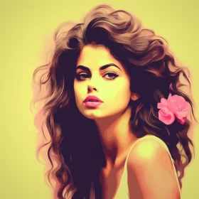 Selena Gomez Portrait - A Fusion of Aggression and Romance