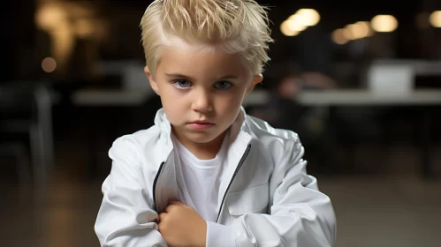 Captivating Portrait of a Young Boy in Tweencore Style