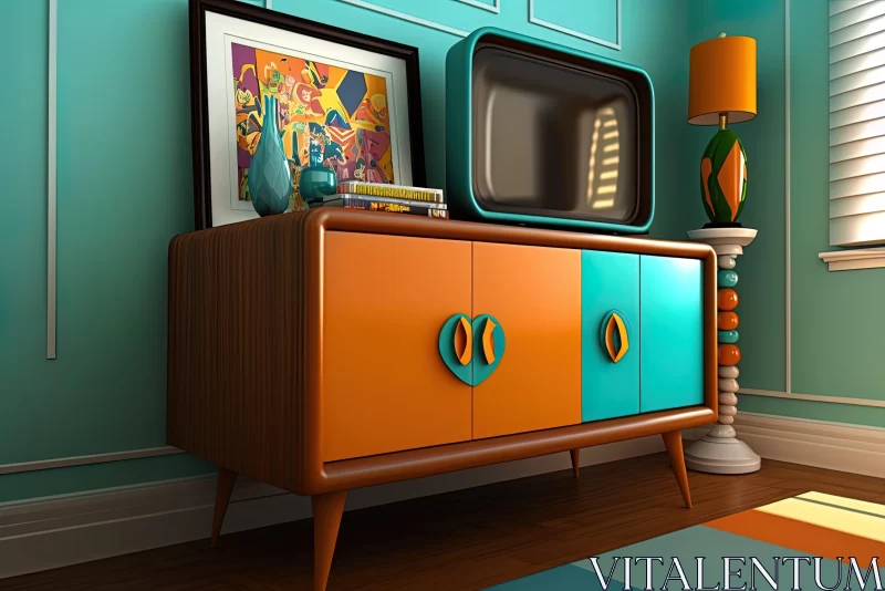 AI ART Colorful Retro-Styled TVs - A Playful and Vibrant Display
