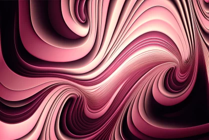 Abstract Swirl Wallpaper in Pink and Purple - 3D Digital Art