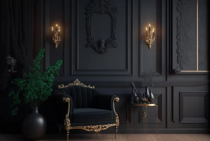 Dark Romanticism in a Gothic-Styled Interior