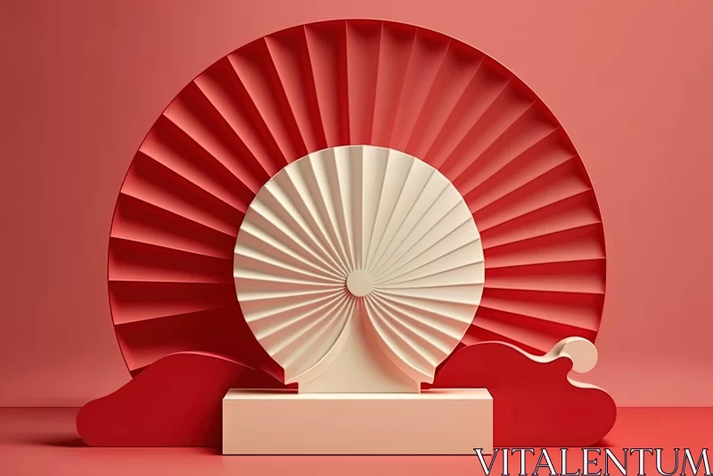 AI ART Art Deco Paper Sculpture with Chinese Cultural Themes