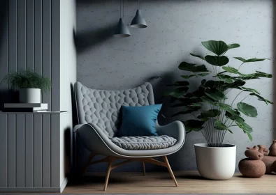 Neo-Concrete Interior Design: A Blend of Cabincore Aesthetics and Rustic Simplicity