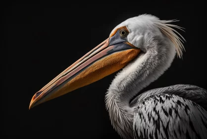 Close-Up Pelican Portrait: A Study in Colour and Detail