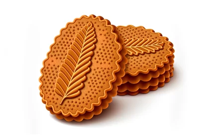 Intricate Feather-Inspired Cookie Designs