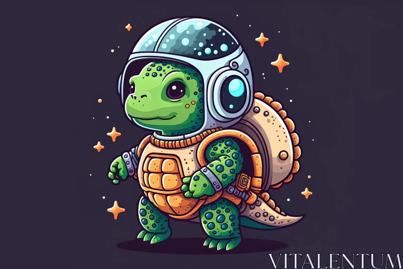 AI ART Turtle Astronaut: A Blend of Realism and Fantasy