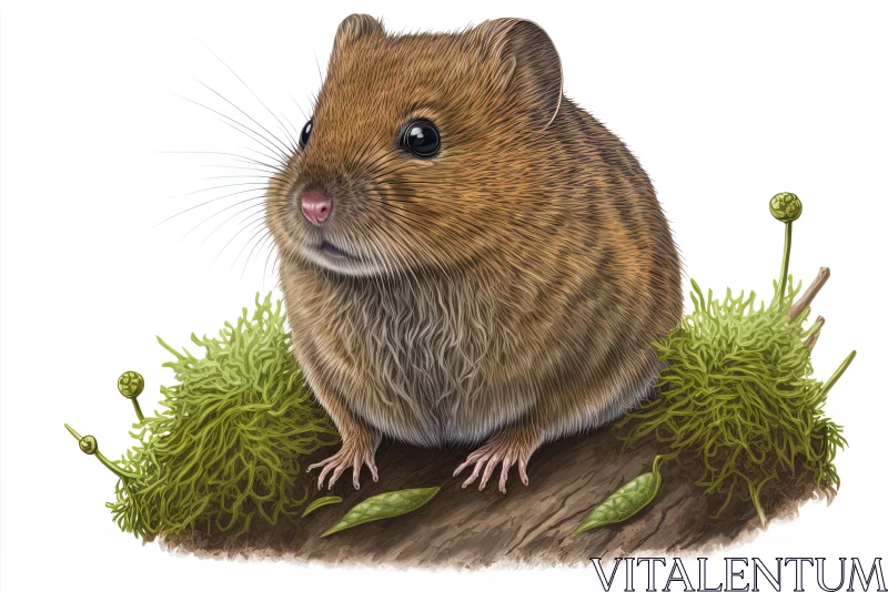 Rodent Illustrations in Nature - Mouse, Rat, and Hamster AI Image