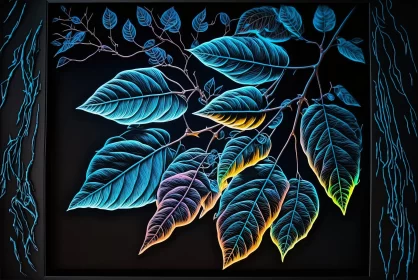 Multilayered Neon Realism - A Unique Display of Nature's Beauty