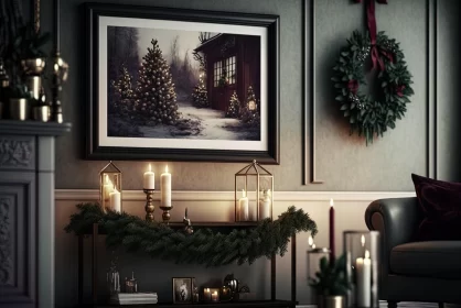 Idyllic Christmas Room with Detailed Decorations