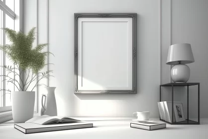 White Interior with Silver Accents and Classic Design